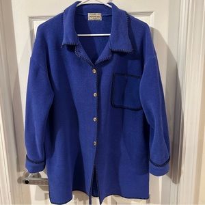 Vintage Henri Bendel New York button down soft polyester top. one size fits all
